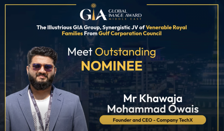Khawaja Mohammad Owais Founder and CEO of TechX nominated for Global Acclaim for Outstanding Achievement